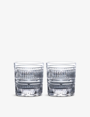 Royal Doulton Radial Crystal Tumblers Set Of Two