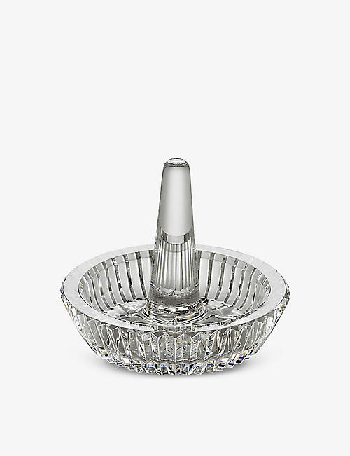 WATERFORD: Round crystal ring holder 6.6cm