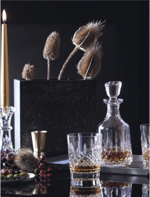 Waterford Lismore Set Of 2 Lead Crystal Double Old Fashioned Glasses