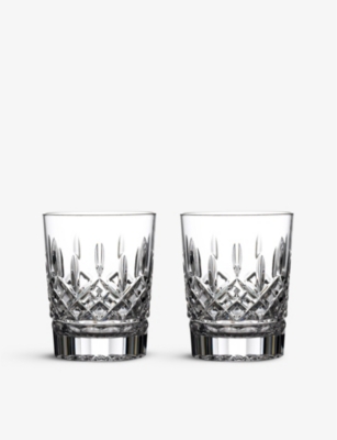 Waterford Lismore Crystal Whiskey Tumblers Set Of Two