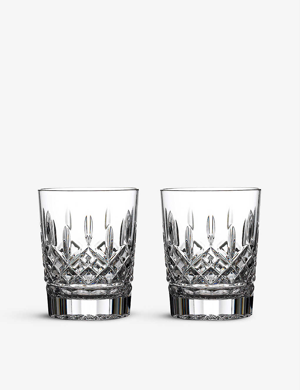 Waterford Lismore Crystal Whiskey Tumblers Set Of Two