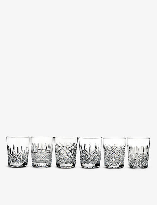 WATERFORD: Lismore Connoisseur Heritage crystal whiskey tumblers set of six