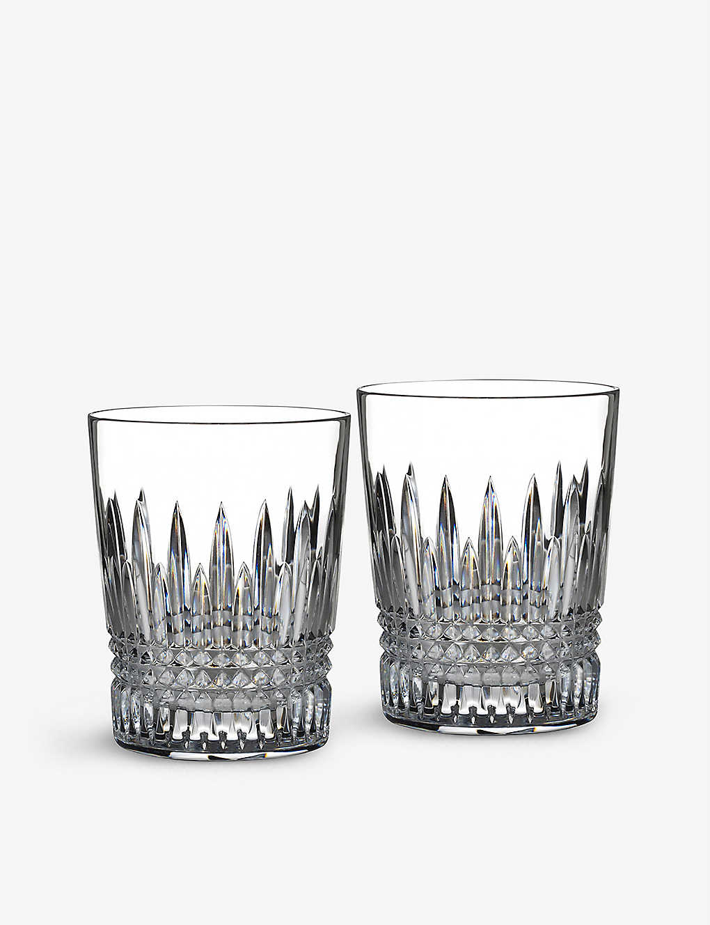 Waterford Lismore Diamond Tumbler Glasses Set Of Two