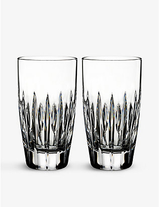 WATERFORD: Mara Hi Ball crystal glasses set of two