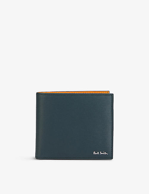 PAUL SMITH ACCESSORIES: Colour-block billfold leather wallet