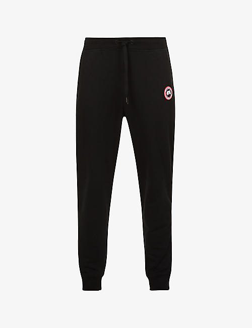 CANADA GOOSE: Huron relaxed-fit cotton-jersey jogging bottoms
