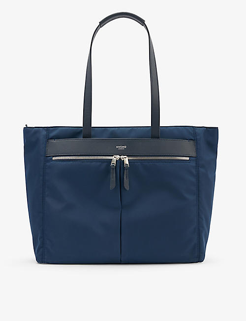 KNOMO: Grosvenor Place shell and leather tote bag