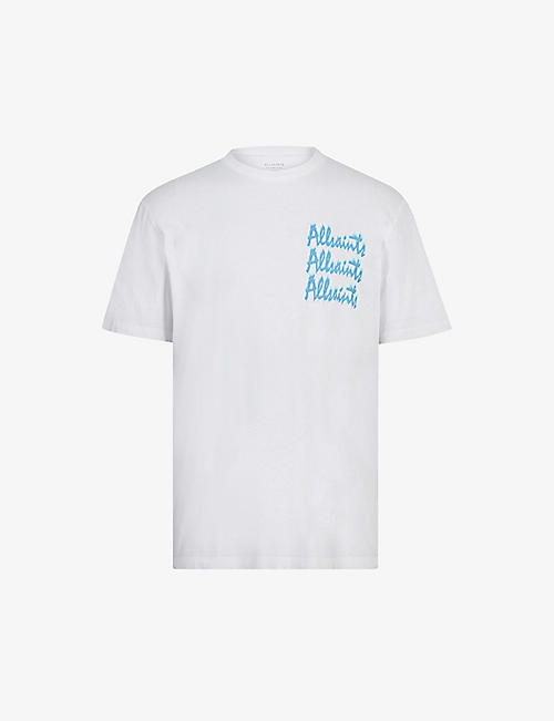 ALLSAINTS: Ignitor brand-print cotton-jersey T-shirt