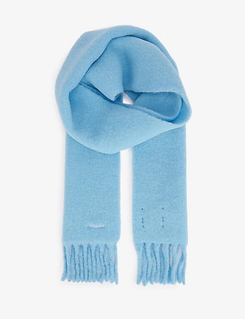HOLZWEILER: Aster logo-embroidered alpaca-blend scarf