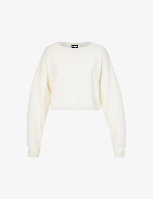 JUICY COUTURE: Relaxed crewneck knitted sweatshirt