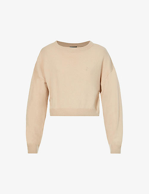 JUICY COUTURE: Relaxed crewneck knitted sweatshirt