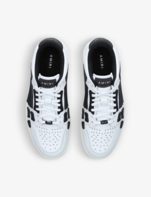 AMIRI: Skel panelled leather low-top trainers