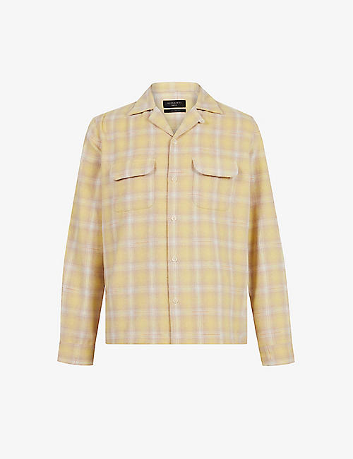 ALLSAINTS: Jacinto checked relaxed-fit woven shirt