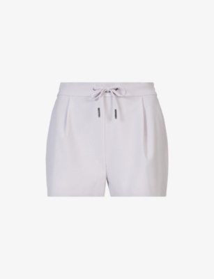 ALLSAINTS ALLSAINTS WOMEN'S LADY LILAC ALEIDA TRI DRAWSTRING-WAISTBAND STRETCH-WOVEN SHORTS,62984806