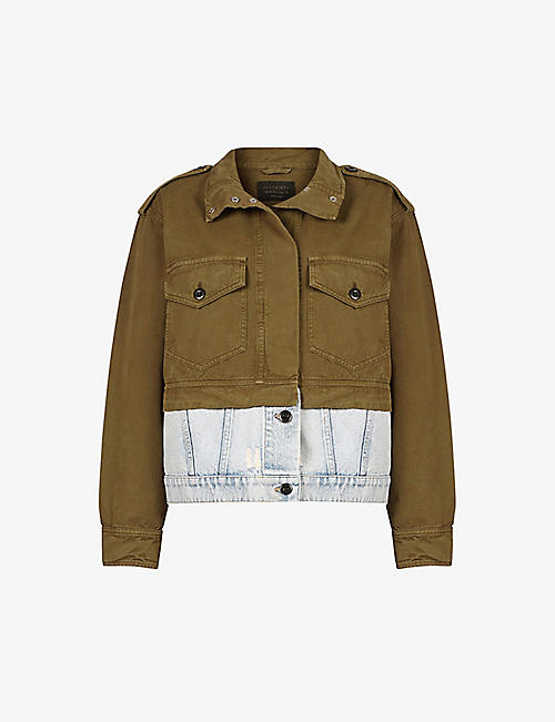 ALLSAINTS: Cadie military-style cotton-blend jacket