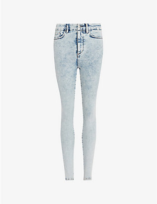 ALLSAINTS: Dax skinny high-rise stretch-denim jeans