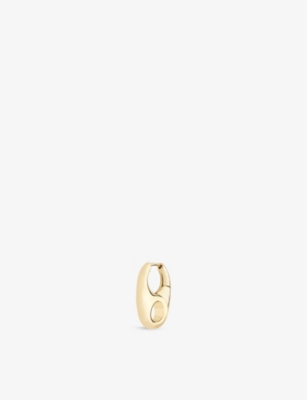 MARIA BLACK: Vogue 22ct yellow gold-plated sterling-silver single huggie hoop earring