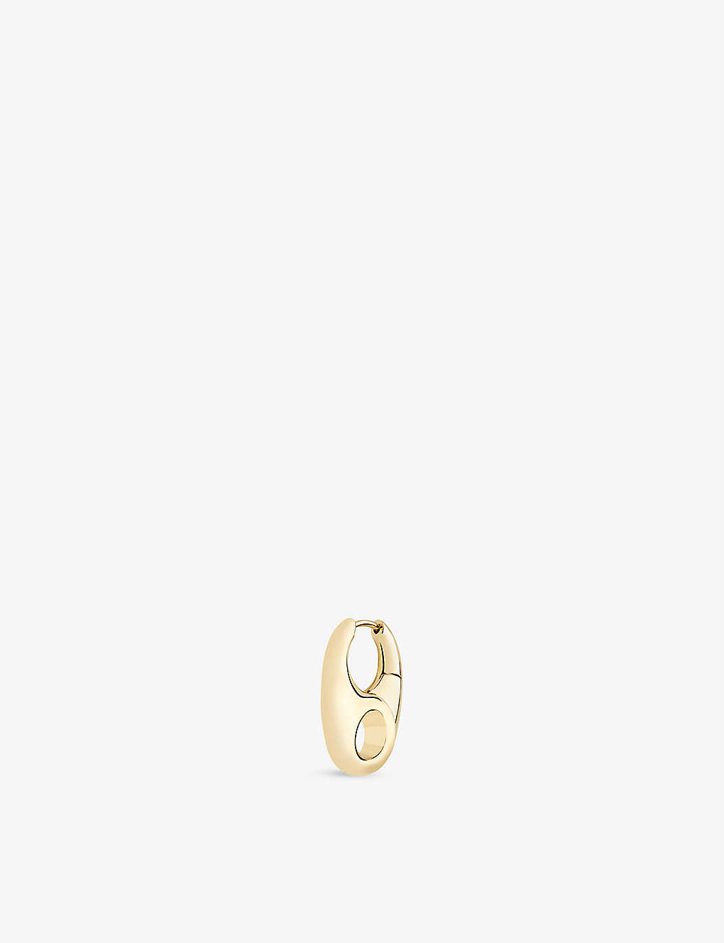 Maria Black Vogue 22ct Yellow Gold-plated Sterling-silver Single Huggie Hoop Earring In Gold Hp