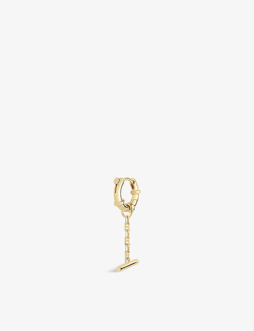 Maria Black Spring Bar 22ct Yellow Gold-plated Sterling Silver Single Huggie Earring In Gold Hp