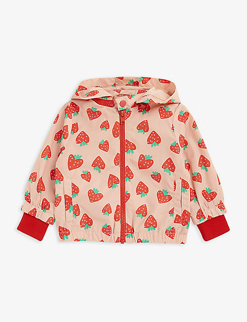 STELLA MCCARTNEY: Strawberry graphic-print shell jacket 6-36 months