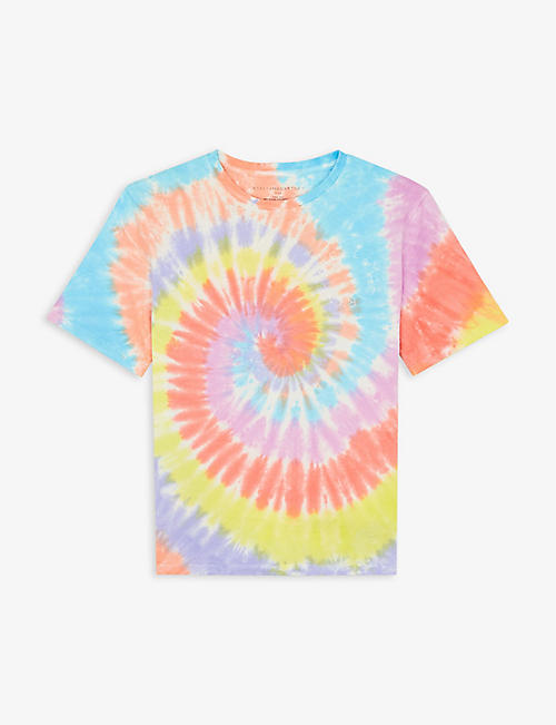STELLA MCCARTNEY: Tie-dye print organic-cotton T-shirt 4-16 years