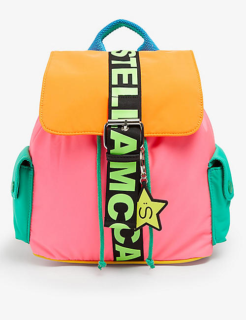 STELLA MCCARTNEY: Logo-print recycled-polyester-blend backpack