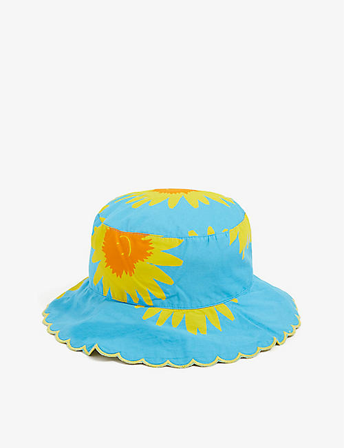 STELLA MCCARTNEY: Sunshine graphic-print cotton bucket hat 2-16 years