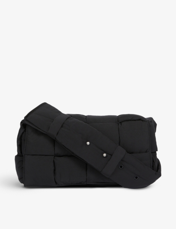 Cassette Intrecciato woven messenger bag