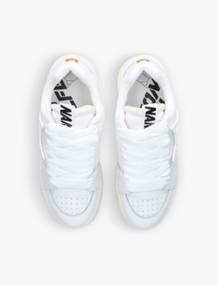Shop Naked Wolfe Kosa Wolfe-appliqué Low-top Leather Trainers In White