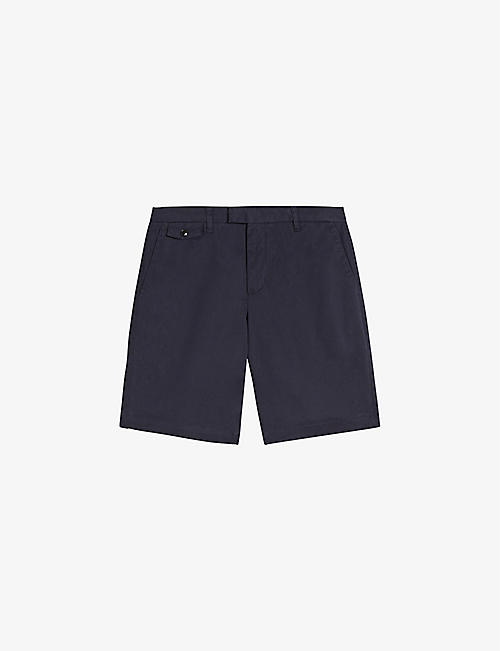 TED BAKER: Ashfrd regular-fit stretch cotton-blend chino shorts