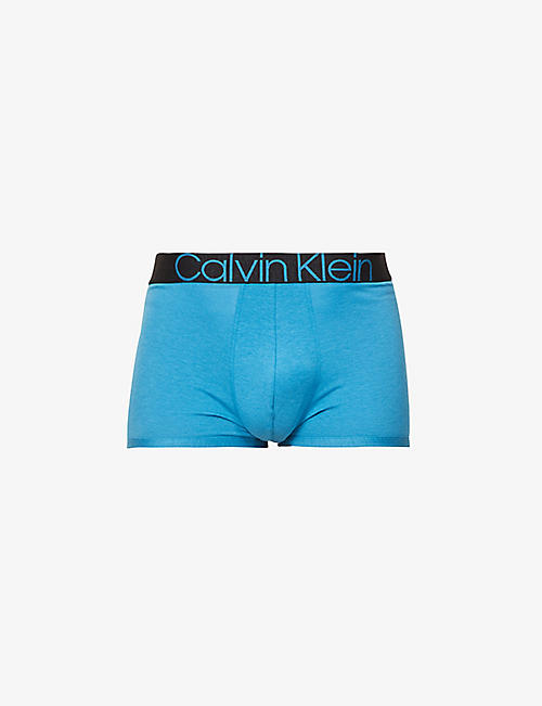 CALVIN KLEIN: Pack of two branded-waistband stretch-cotton briefs