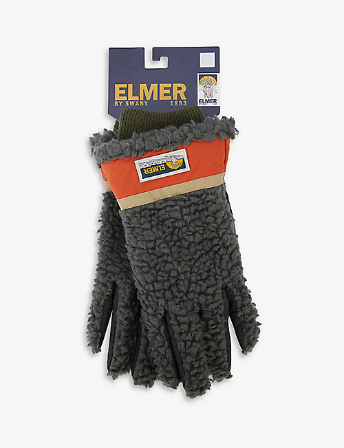 ELMER: Brand-patch touch-screen fleece gloves