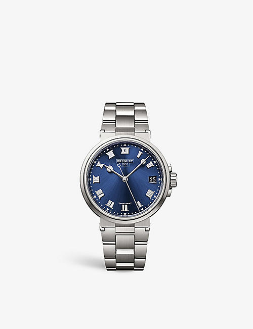 BREGUET: 5517TI/Y1/TZ0 Marine Chronograph titanium automatic watch