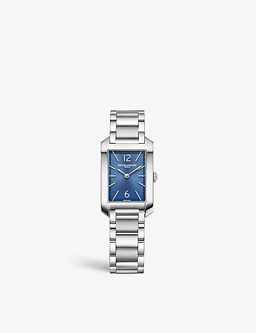 BAUME & MERCIER: MOA10476 Hampton stainless-steel quartz watch