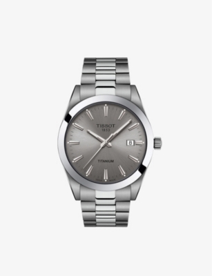 TISSOT: T1274104408100 Gentleman titanium quartz watch