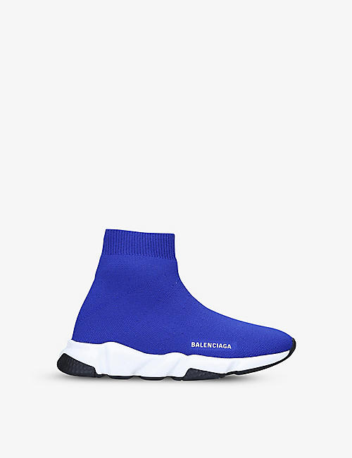 BALENCIAGA: Speed stretch-knit mid-top trainers 3-7 years