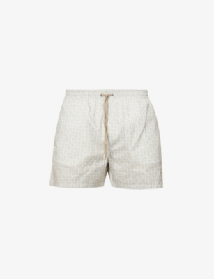 Fendi monogram swim on sale shorts