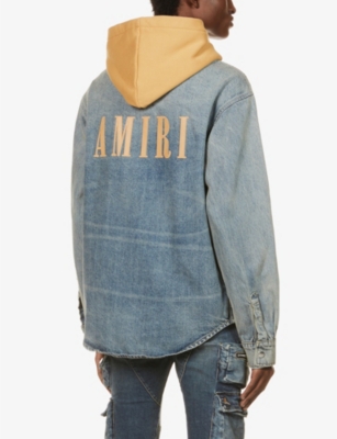 amiri jeans logo embroidered