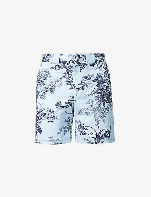 ERDEM: Lucas floral-print shorts