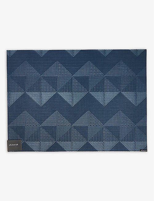 CHILEWICH: Quilted graphic-print woven placemat 48cm x 36cm