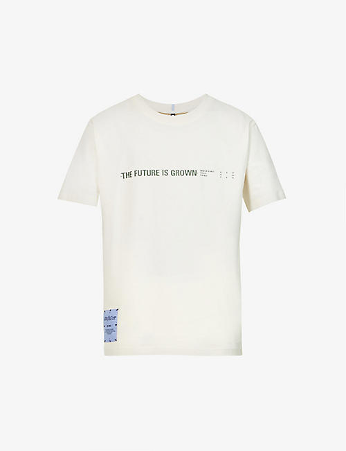 MCQ: Grow Up text-print cotton-jersey T-shirt