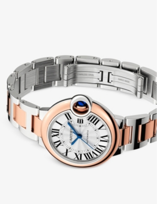 CARTIER: CRW2BB0032 Ballon Bleu de Cartier 18ct rose-gold and stainless-steel automatic watch
