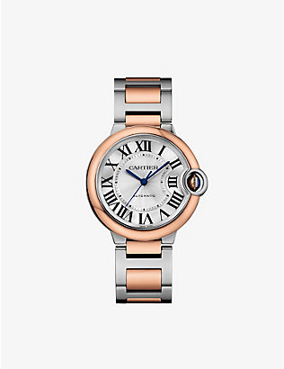 CARTIER: CRW2BB0033 Ballon Bleu de Cartier 18ct rose-gold and stainless-steel automatic watch