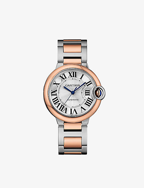 CARTIER: CRW2BB0033 Ballon Bleu de Cartier 18ct rose-gold and stainless-steel automatic watch