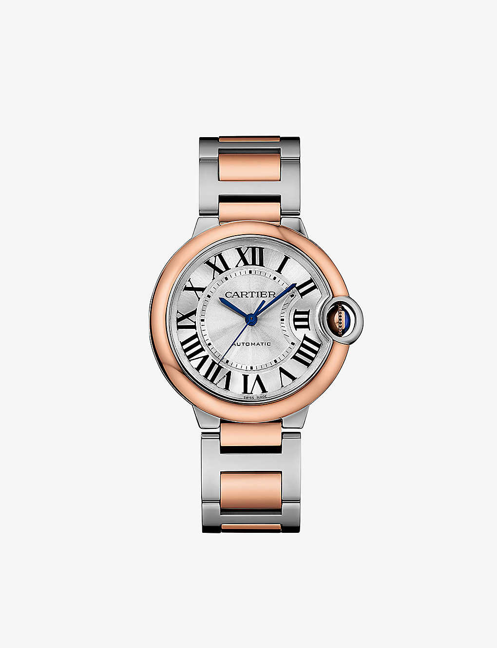 Cartier Womens Rose Gold And Steel Crw2bb0033 Ballon Bleu De 18ct Rose-gold And Stainless-steel Auto