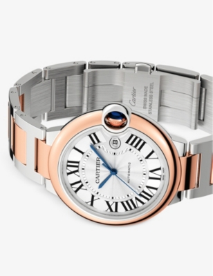 CARTIER: CRW2BB0034 Ballon Bleu de Cartier 18ct rose-gold and stainless-steel automatic watch