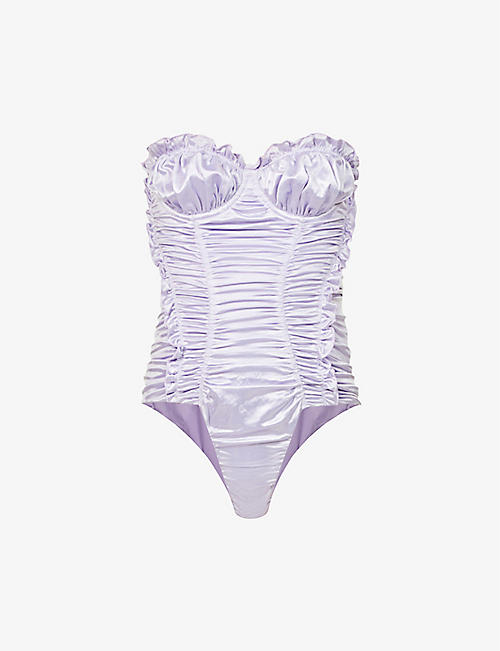 ISA BOULDER: Pillowcase ruched swimsuit