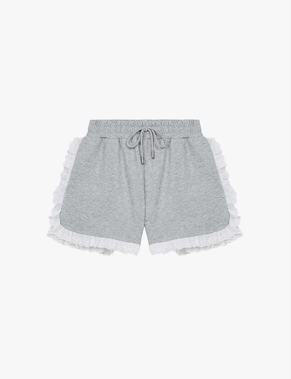 Iode broderie anglaise-trim cotton-blend shorts