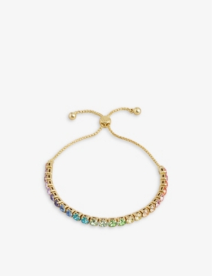 Ted Baker Melrah Gold-toned Brass And Crystal Bracelet In Assorted