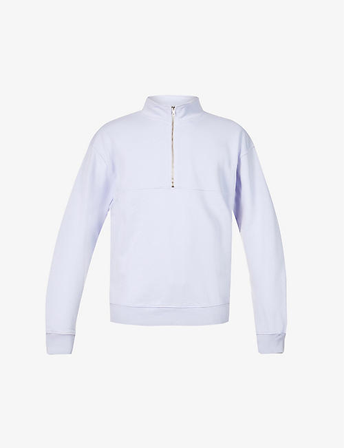 COLORFUL STANDARD: Zip-neck organic-cotton sweatshirt